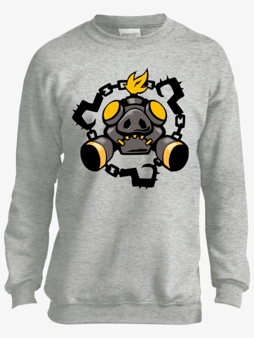 Overwatch Roadhog Chains Spray Youth Teeever - Overwatch Roadhog Chains Spray Tee Shirt Pullover Hoodie, transparent png