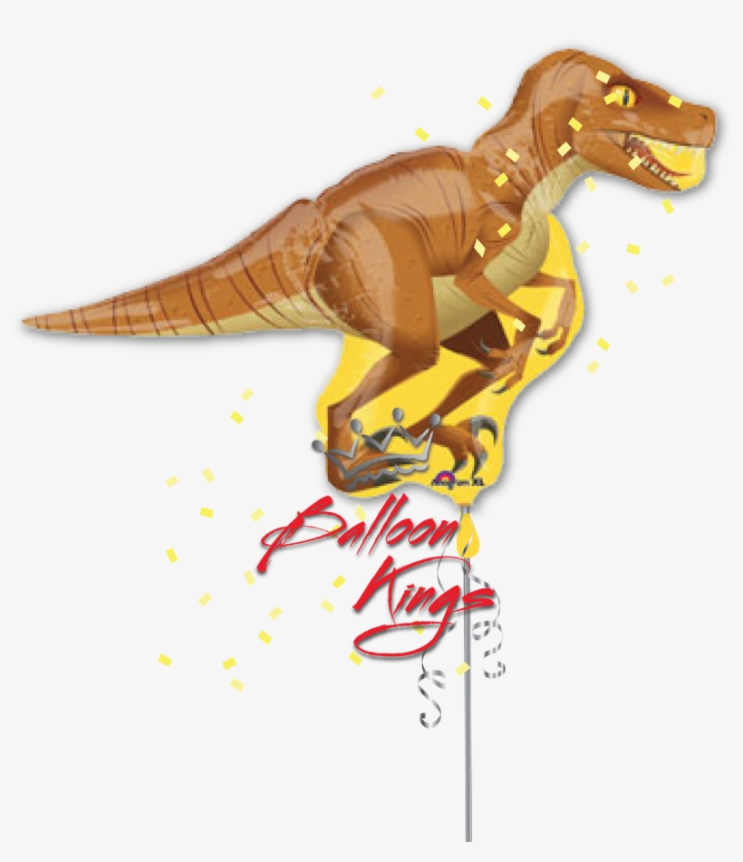 Dinosaur Raptor - 40" Jumbo Raptor Balloon Dinosaur - Mylar Balloons, transparent png