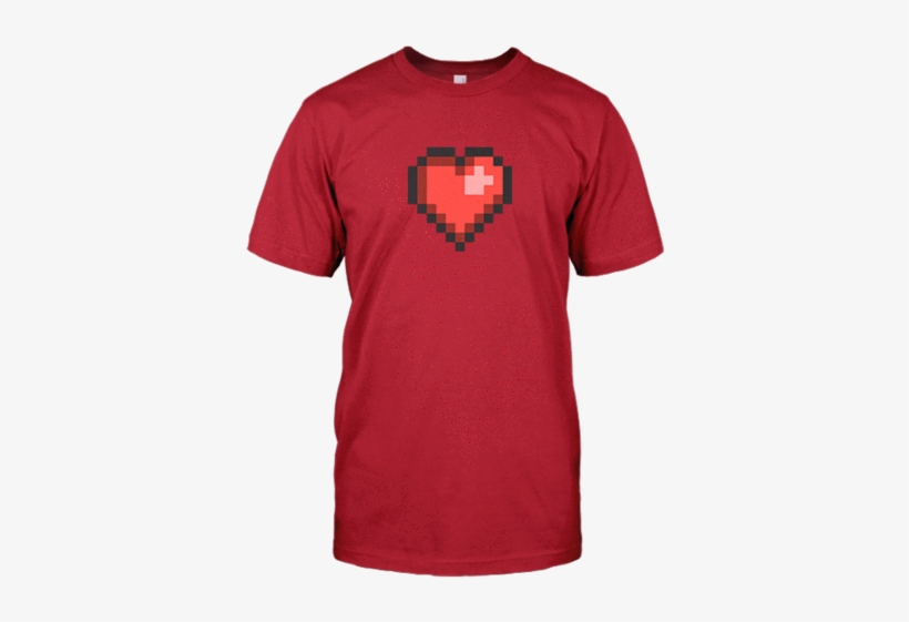Pixel Heart - Shirt, transparent png