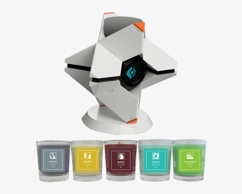 Ghost Candle Holder Material Candles Set Of - Eb Games Destiny 2 Ghost, transparent png