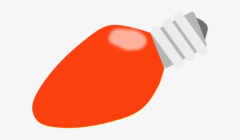 Christmas Light Happy Red Christmas 20light 20bulb - Red Christmas Light Bulb, transparent png