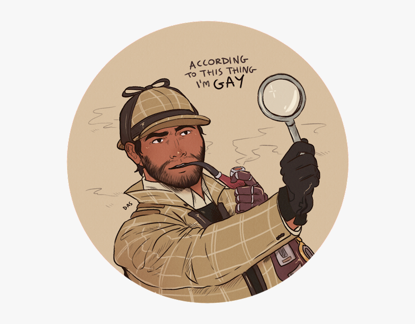 Sherlock Holmes Mccree Skin Fanart, transparent png