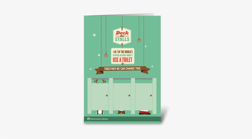 Deck The Stalls - Greeting Card, transparent png