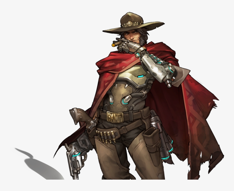 Over Watch Mccree Cosplay Costume Custom, transparent png