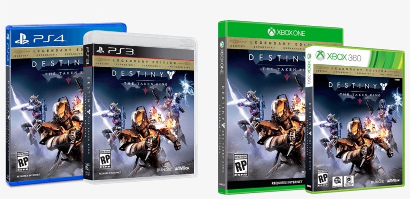Destiny Legendary Edition Ps4 Ps3 Xbox One Xbox - Destiny: The Taken King (original Destiny Game Only), transparent png