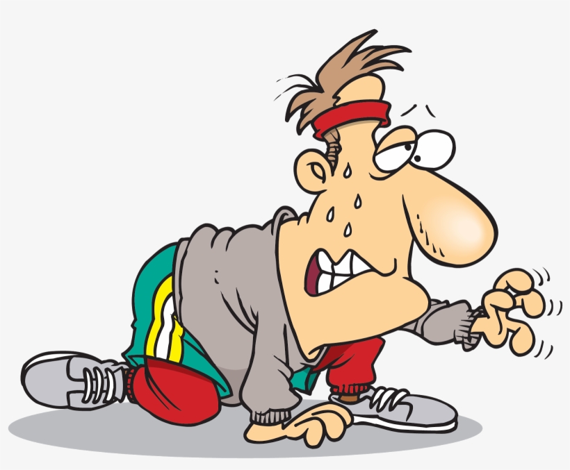 Running Man - Tired Runner Clipart, transparent png