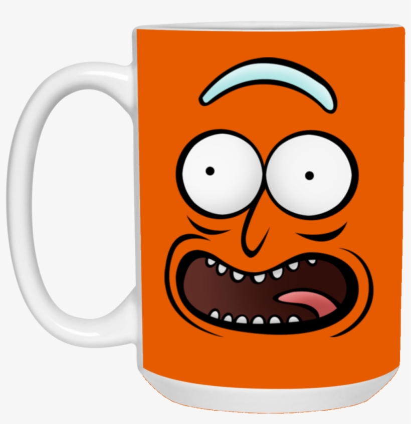 Rickz Pickles Funny Face Emoji Rick Mug Cup Gift - Mug, transparent png