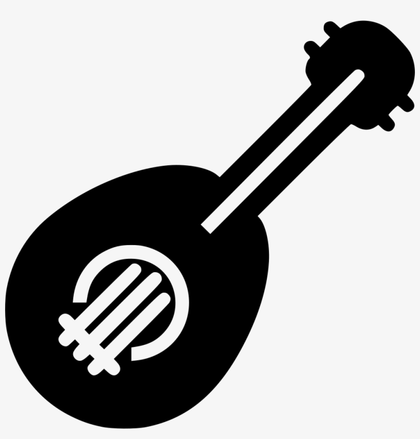 Svg Png Icon Free - Ukulele Black And White Icon, transparent png