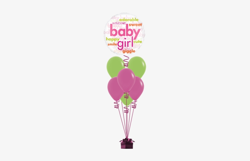 Word Cloud Baby Girl Active Balloon1 - Anagram International Baby Girl Word Cloud, Multicolor, transparent png