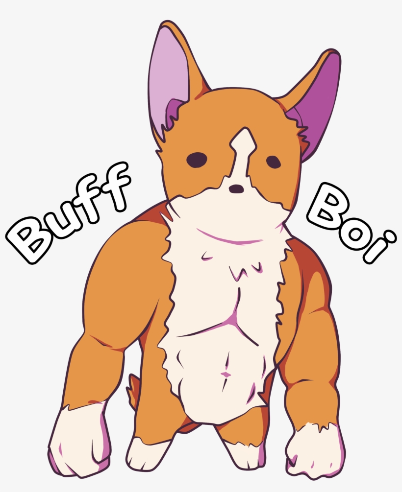 Author Comments - Buff Corgi, transparent png