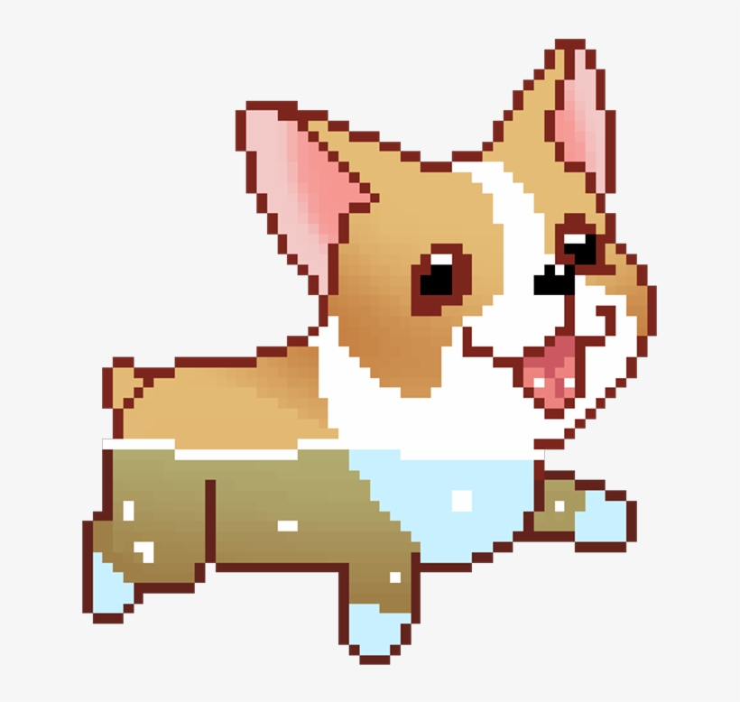 Stop Whatever You Are Doing And Watch This Corgi Orgy - Cute Dog Cartoon Gif, transparent png