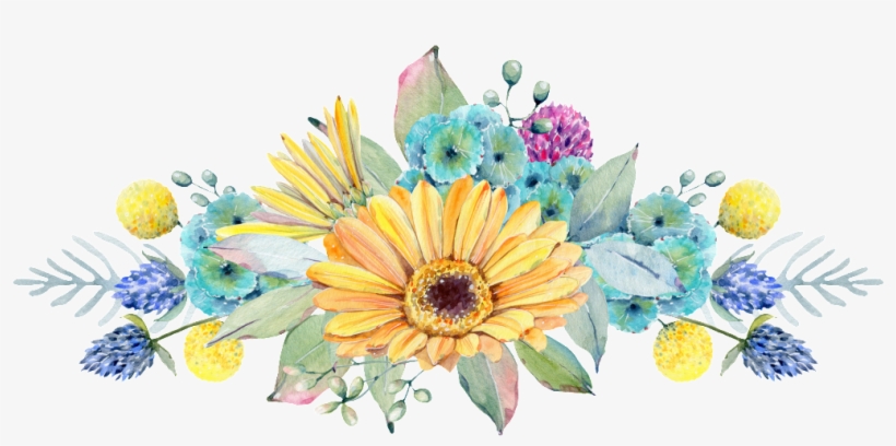 Hand Painted Golden Chrysanthemum Png Transparent - Watercolor Painting, transparent png