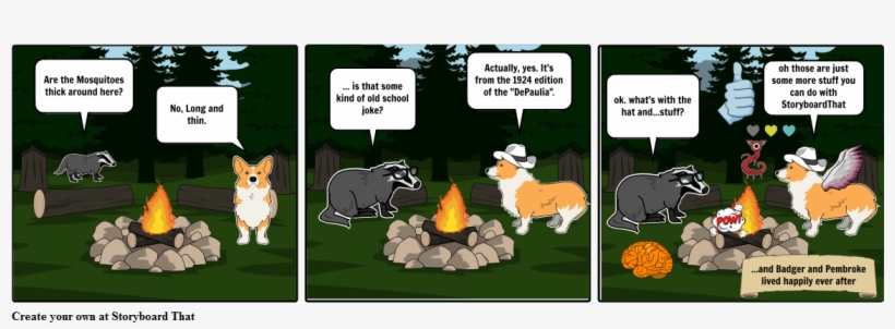 Corgi And Badger - Cartoon, transparent png