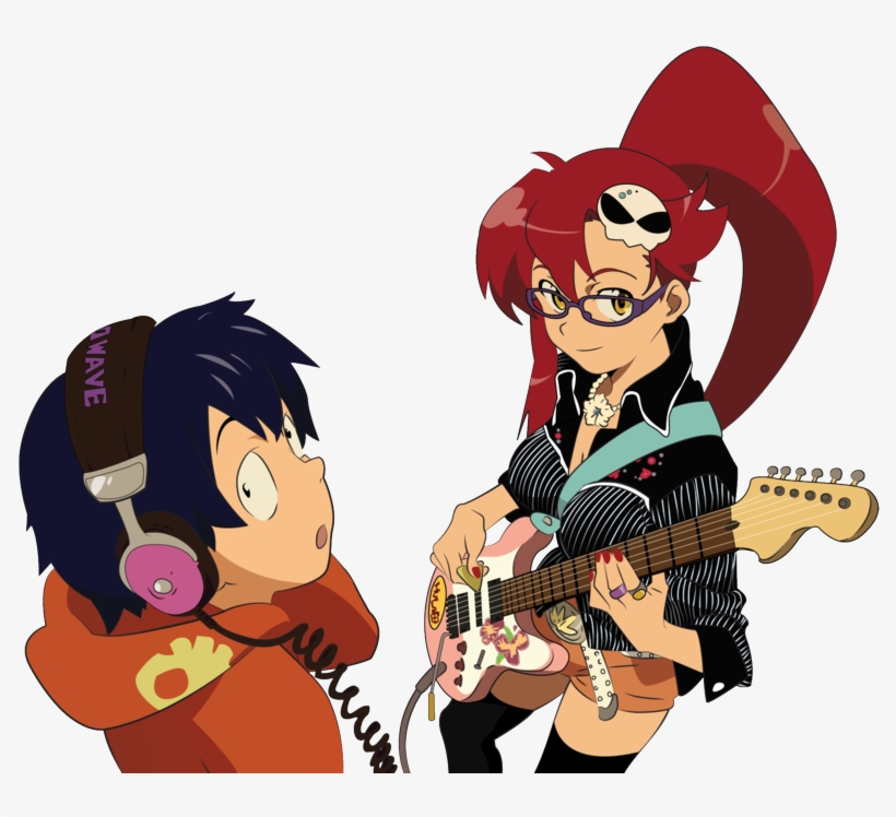 Simon And Yoko Littner Gurren Lagann Yoko Mech 800x670 Png