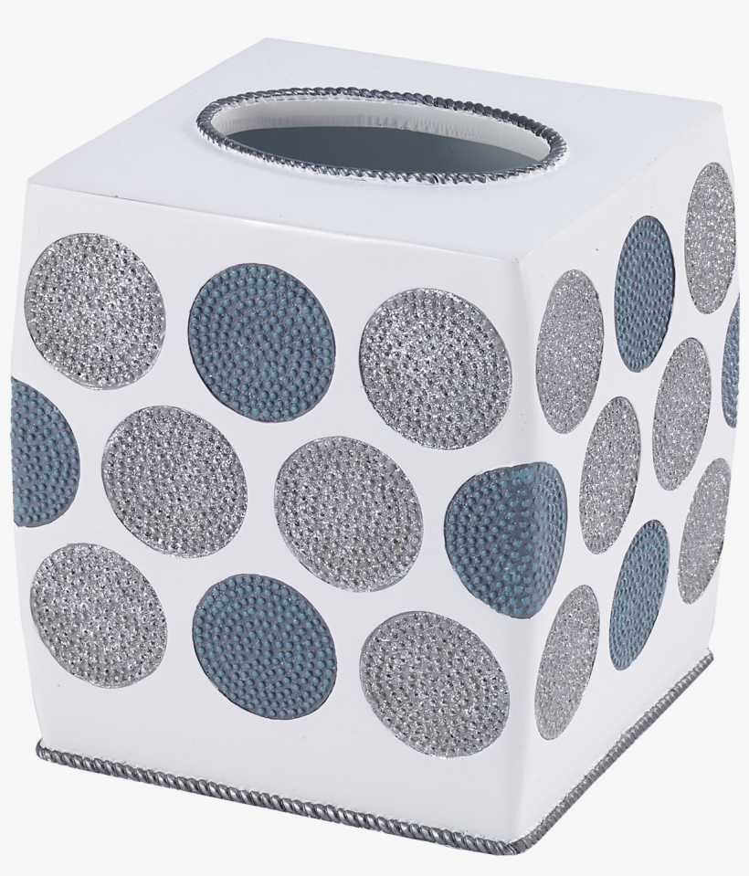 White - Avanti Dotted Circle Tissue Cover - Tissue Cover, transparent png