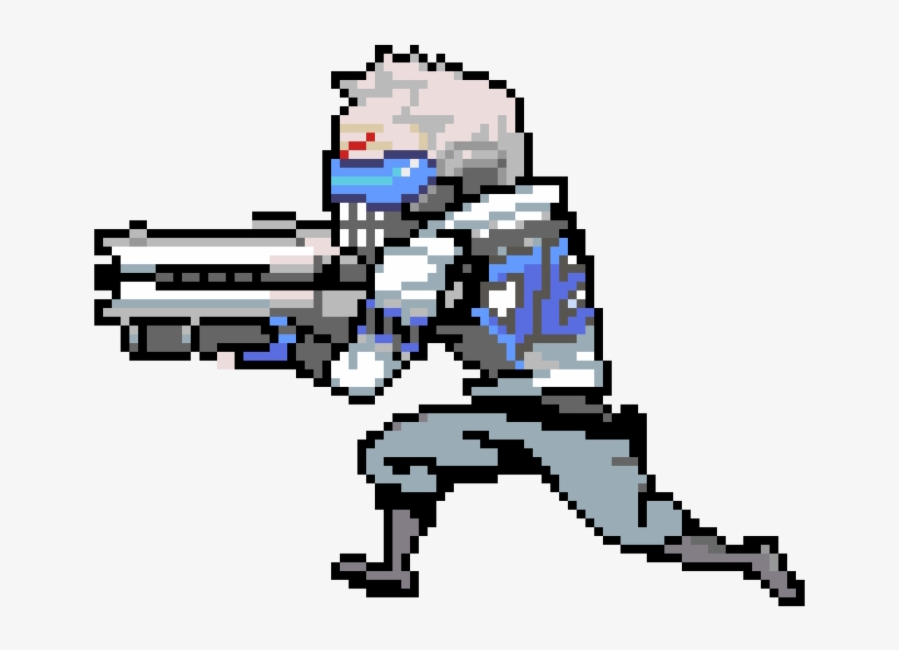 76 Bone - Soldier 76 Pixel Art, transparent png