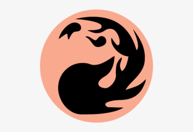 Channel Fireball Wholesale Basic Mountain - Mtg Black Mana Symbol, transparent png