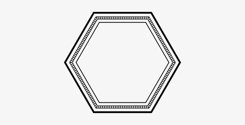 Hexagon Picture Frames Angle Octagon Ornament - Hexagon Frame Png, transparent png
