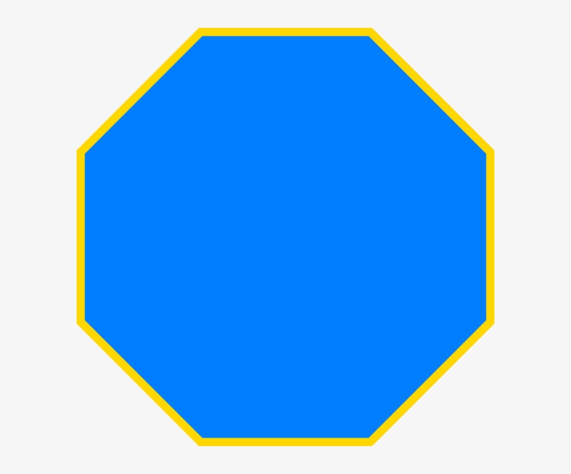 Picture Free Blue Clip Art At Clker Com Vector - Clip Art Octagon, transparent png