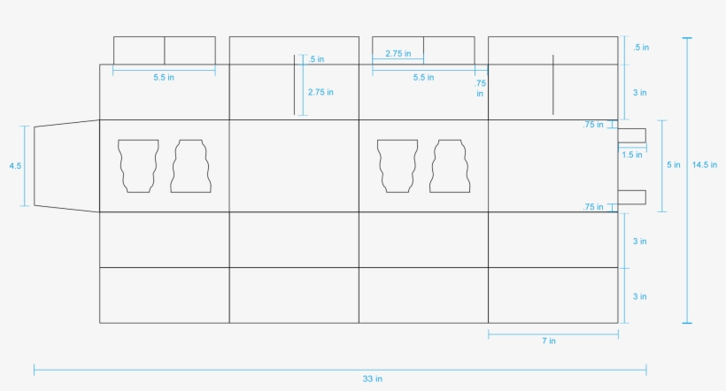 Slits In The Box To Slide The Interior Structure Into - Diagram, transparent png