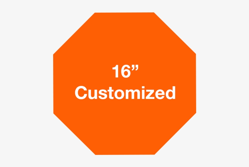 Octagon Orange Custom Warehouse Floor Signs - Sign, transparent png