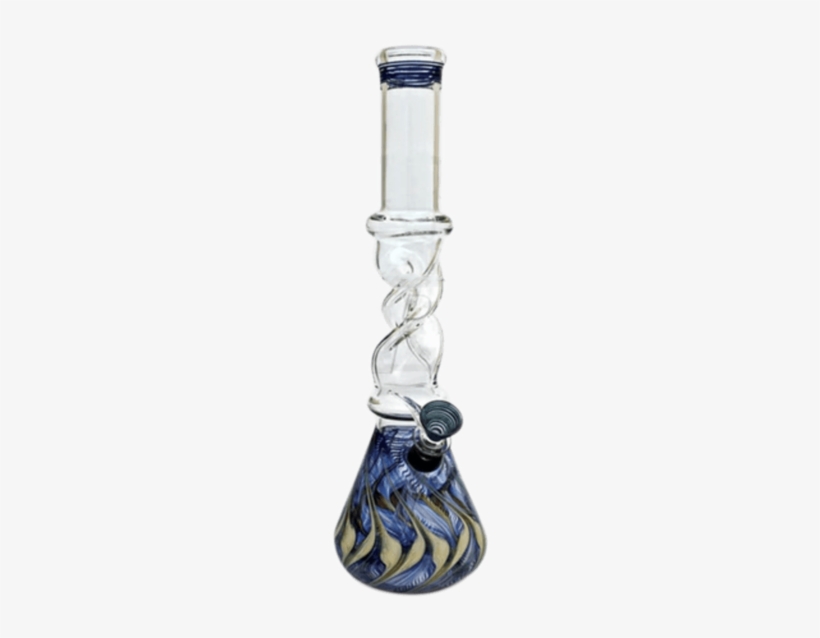 Twisted Mixed Color Glass Bong - Color, transparent png