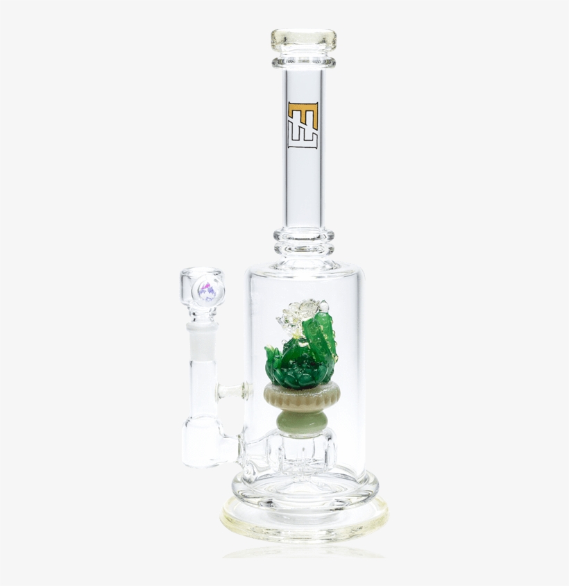 Empire Glassworks 12" Bioluminescent Succulents - Bong, transparent png