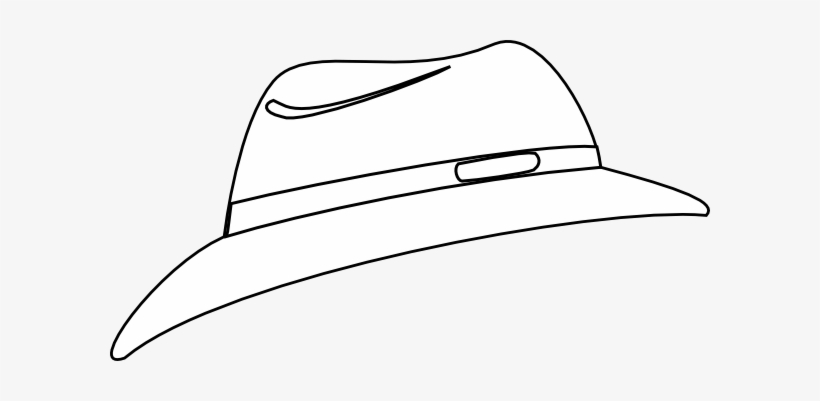 White Fedora Clip Art - Clip Art, transparent png