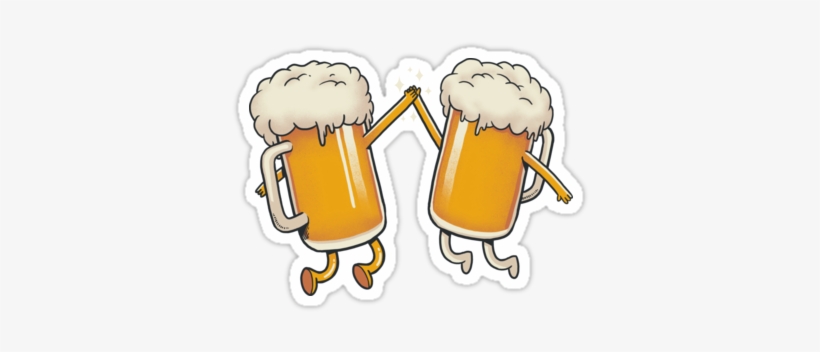 Doodlebob' Sticker By Lasercatz - Cheers Sticker, transparent png
