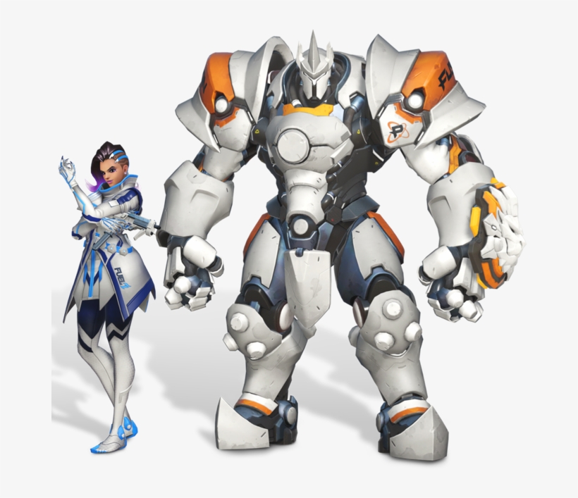 Sombra And Reinhardt - Overwatch All Access Pass Skins, transparent png