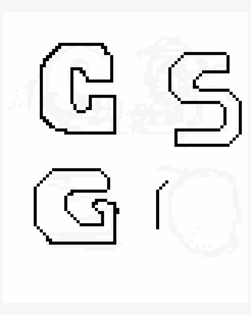 Csgo Logo Part - Pixel Art, transparent png