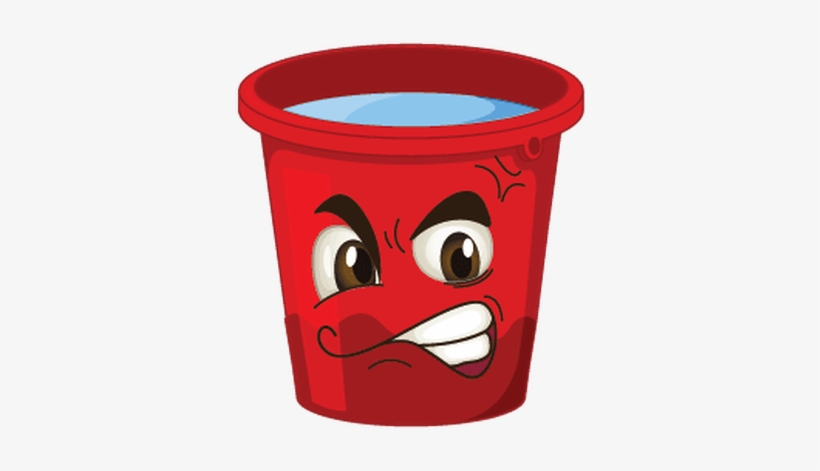Picture Black And White Download Buckets With Faces - Buckets Cartoon, transparent png