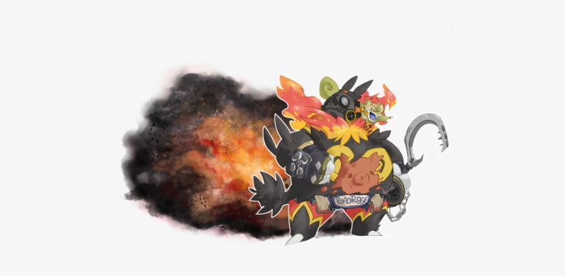 No But Hear Me Out Junkrat As Shiny Rattata And Roadie - Illustration, transparent png