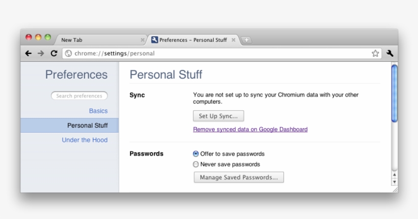 The Personal Stuff Tab - Erase Trash From Mac, transparent png