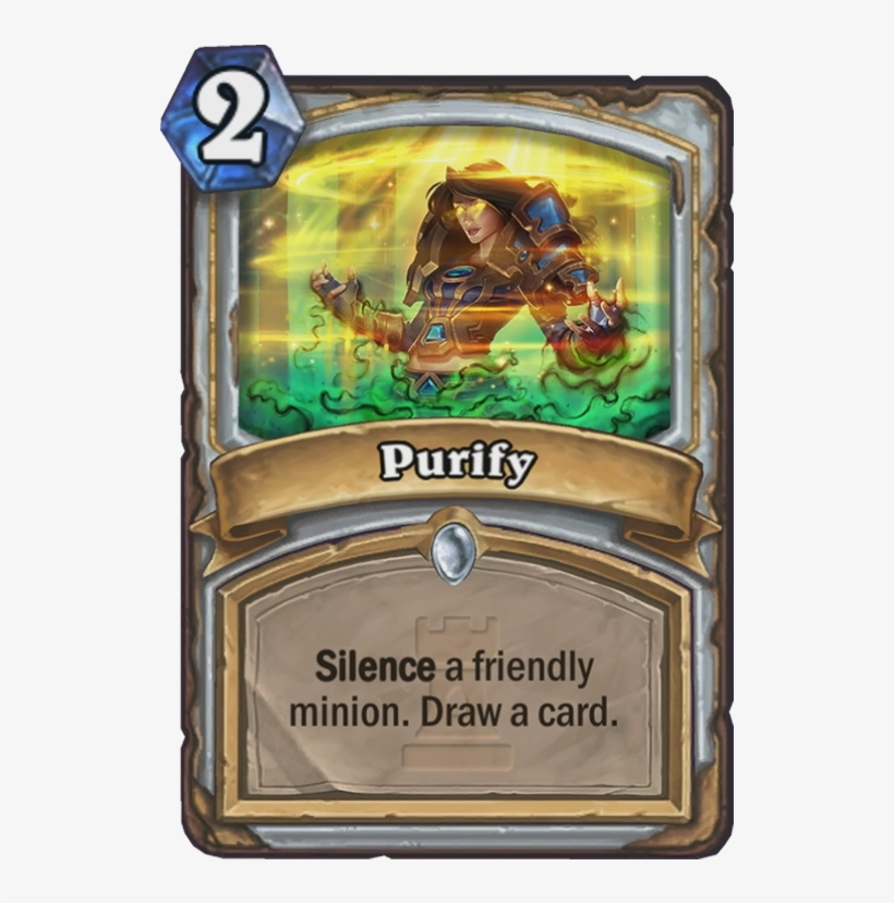 Purify Card - Hearthstone Purify, transparent png