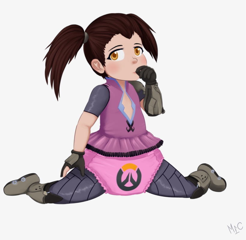 Contagious Magic - Widowmaker - Tracer Overwatch In Diaper, transparent png