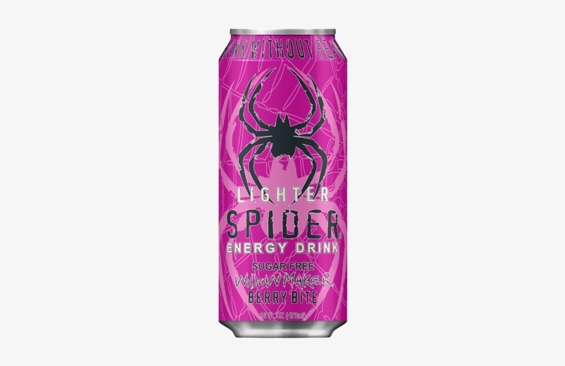 Spider Energy Drink Widowmaker Sugar Free - Energy Drink, transparent png