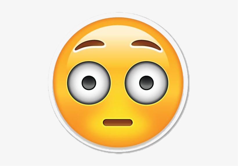 Emoji Face Png Clipart - 😳 Png, transparent png