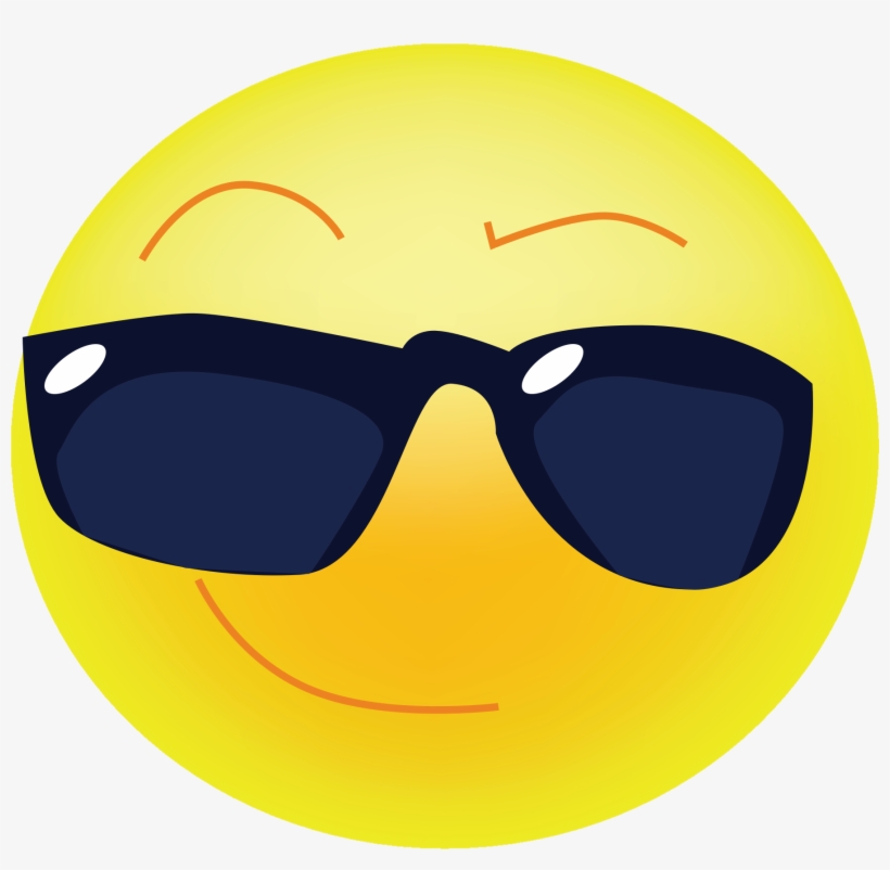 Cool Emoji Pictures Source - Cool Face Clip Art, transparent png