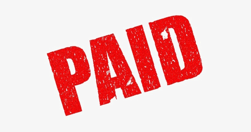 Paid Png Image - Estate Agent Fees Invoice, transparent png