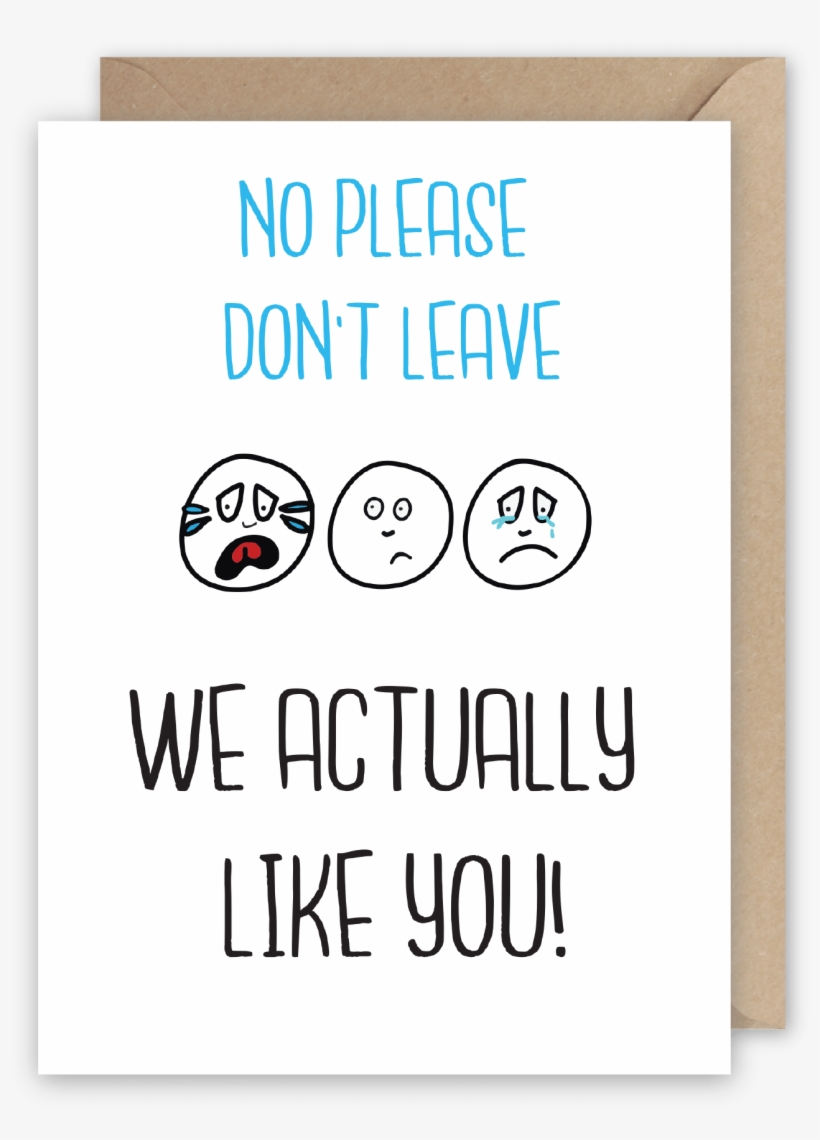 No Please Don't Leave - Chicken Nugget Birthday Card, transparent png