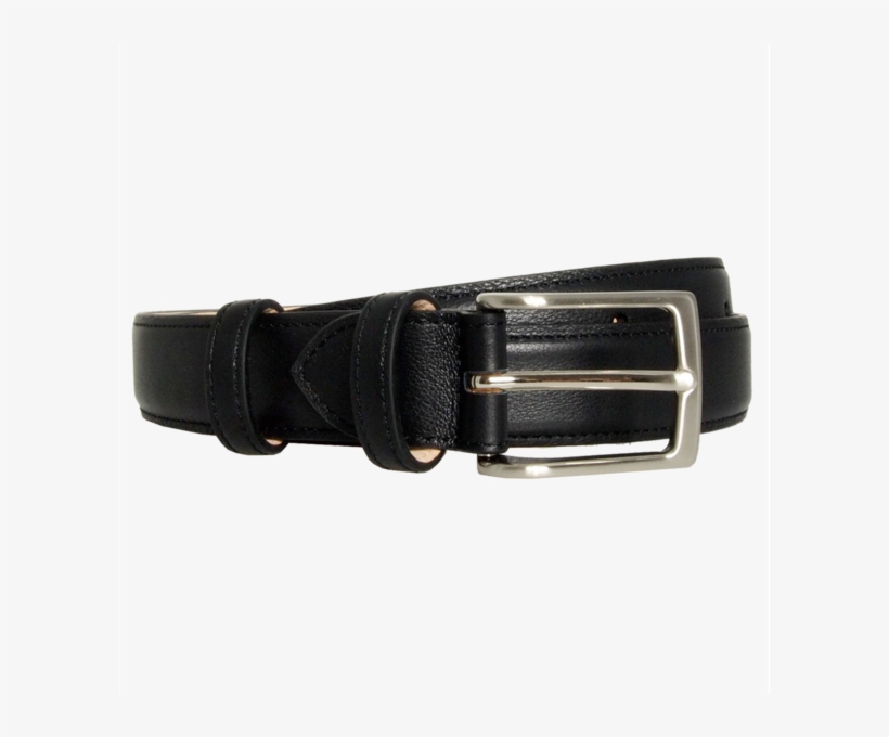 30 Mm Sartorial Fine Grain Leather Belt Black - Belt, transparent png