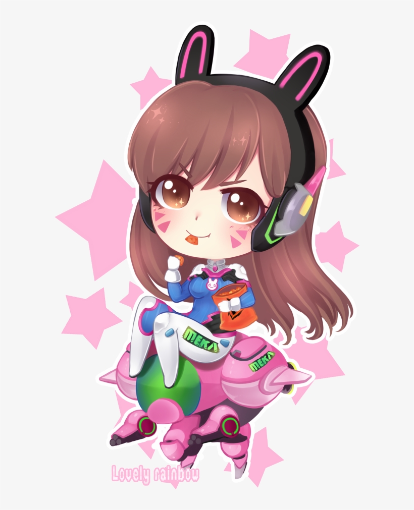 Overwatch D - D Va Chibi Png, transparent png