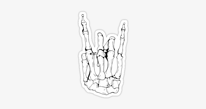 By Skeleton Hand - Skeleton Hand Drawing, transparent png