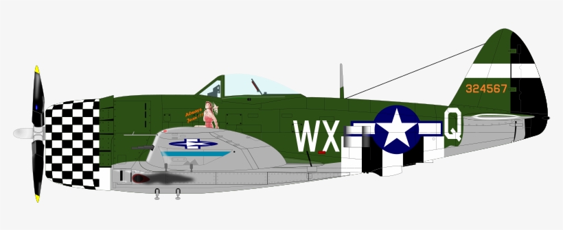 Republic P-47 Thunderbolt Airplane Aircraft Week Monday - Airplane, transparent png