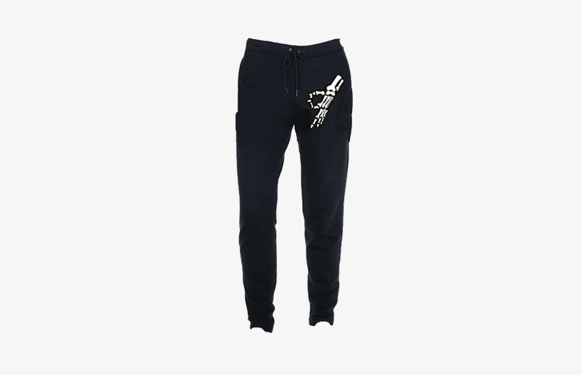 Skeleton Hand - Black Slim Theory Pants, transparent png