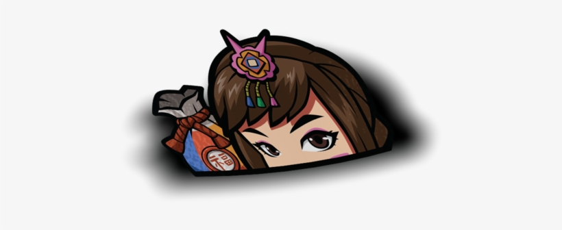 Va Palanquin Peeker Sticker - Black Cat, transparent png