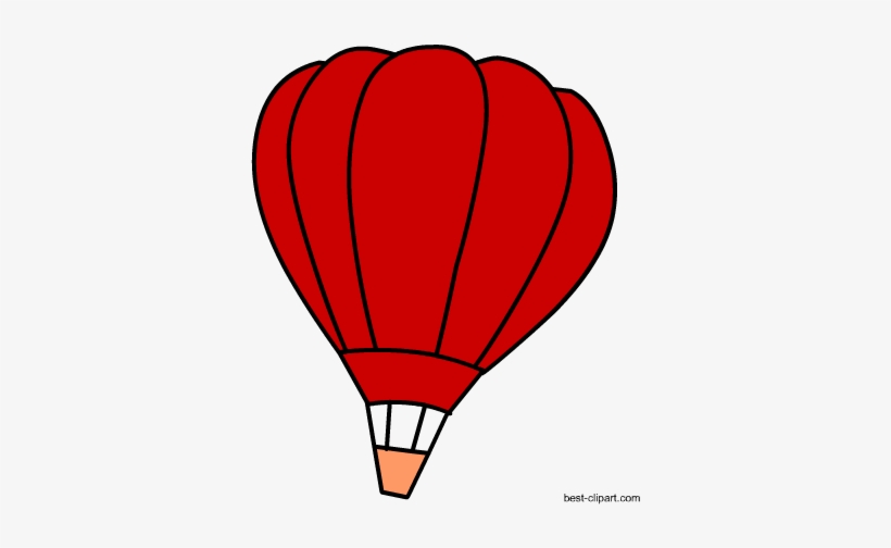 Free Red Hot Air Balloon Clip Art - Red Hot Air Balloon Clipart, transparent png