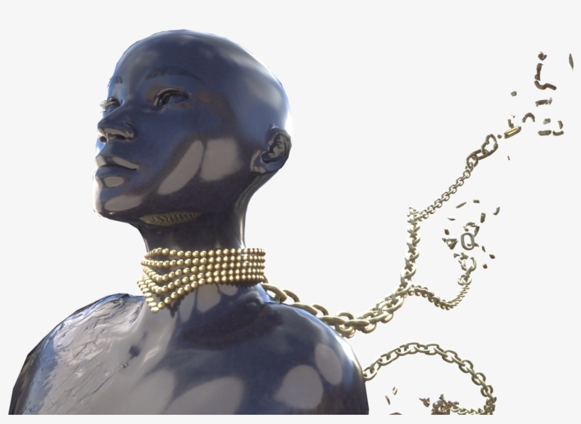 Pearls Collar, Chains And Broken - Bronze Sculpture, transparent png