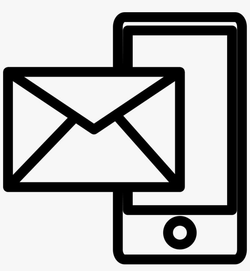 Mail And Phone Outline Symbol In A Circle Svg Png Icon - Logo Correo Electronico, transparent png